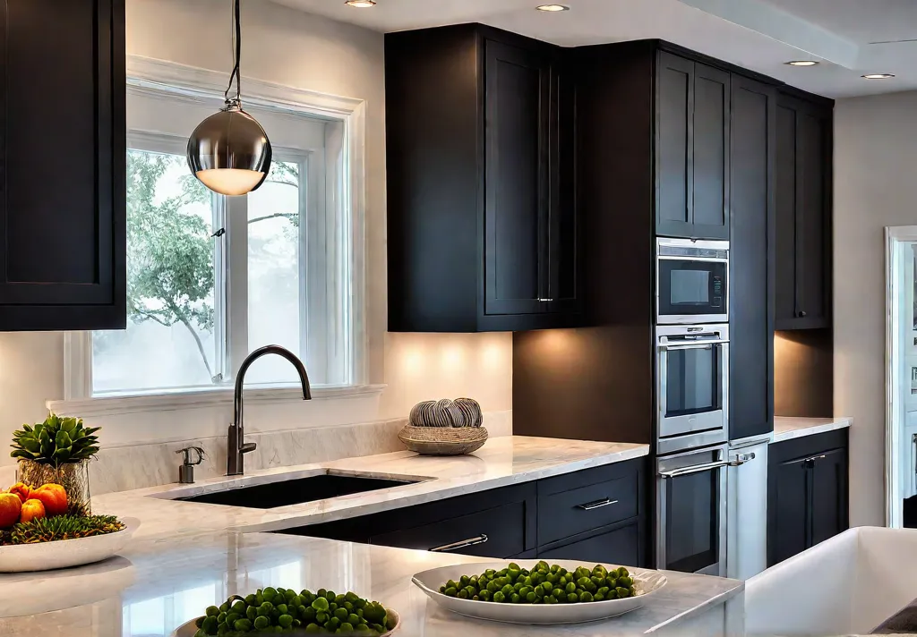 A modern kitchen bathed in warm inviting light from strategically placed LEDfeat