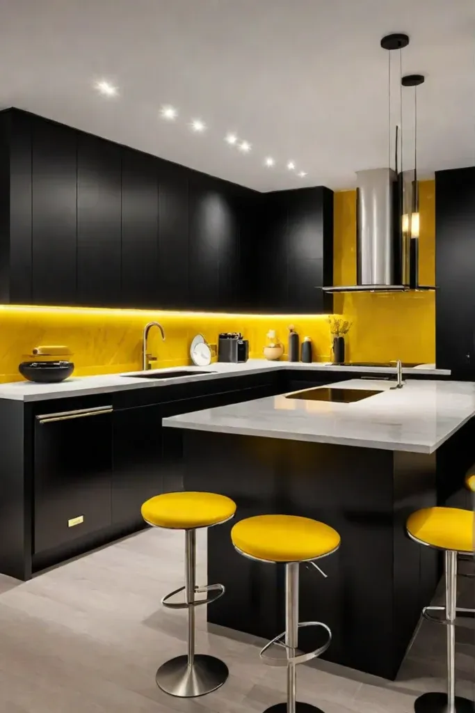 Bold and Stylish Kitchen