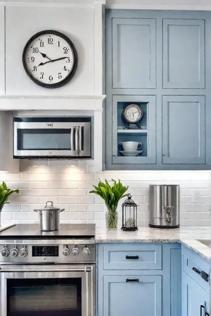 Coastalinspired kitchen wall decor