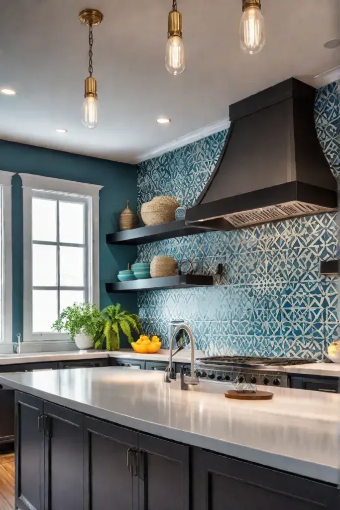 DIY backsplash installation for kitchen remodel