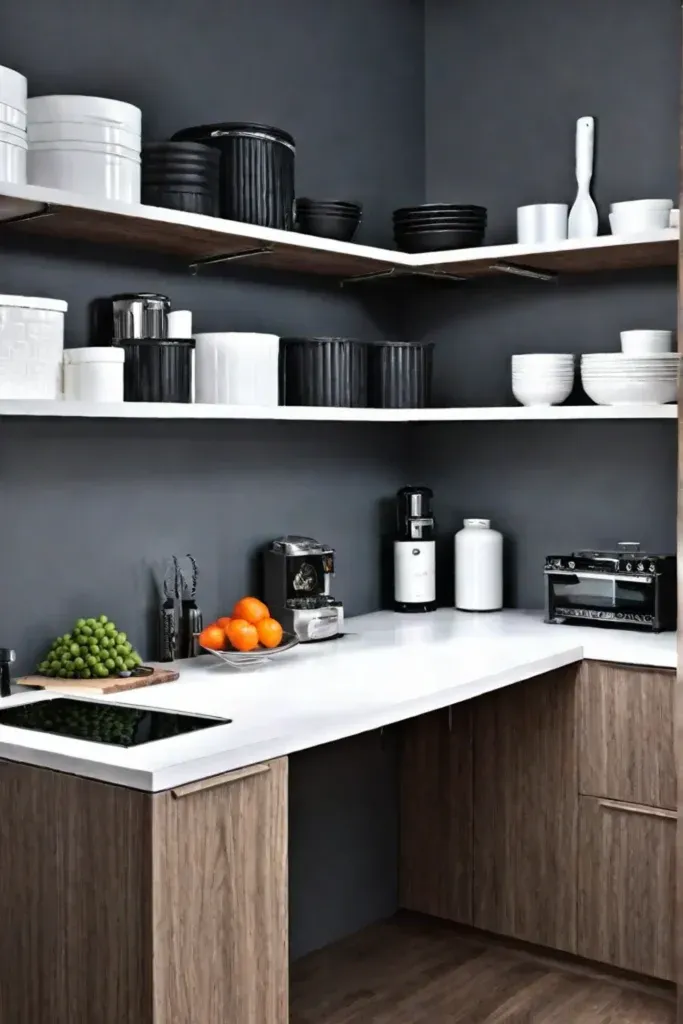 DIY kitchen cabinet refacing project workspace