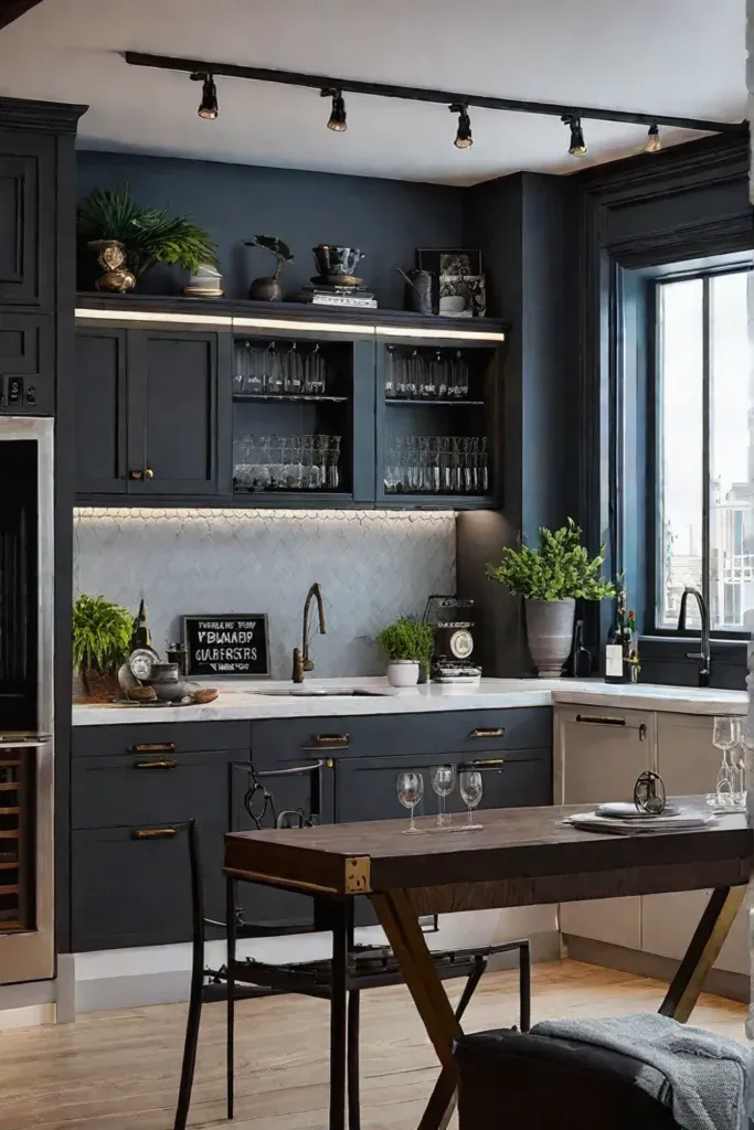 Eclectic kitchen wall decor