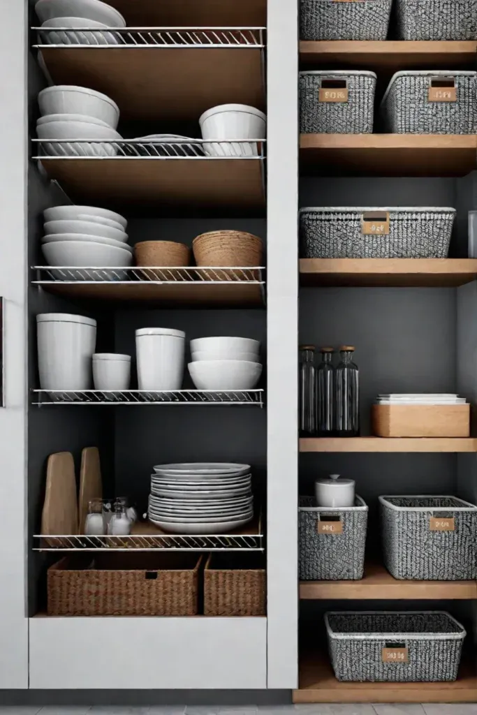 KonMari method applied to a kitchen pantry