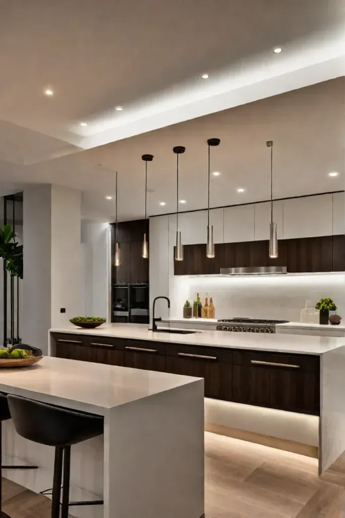 Layered Kitchen Lighting Design