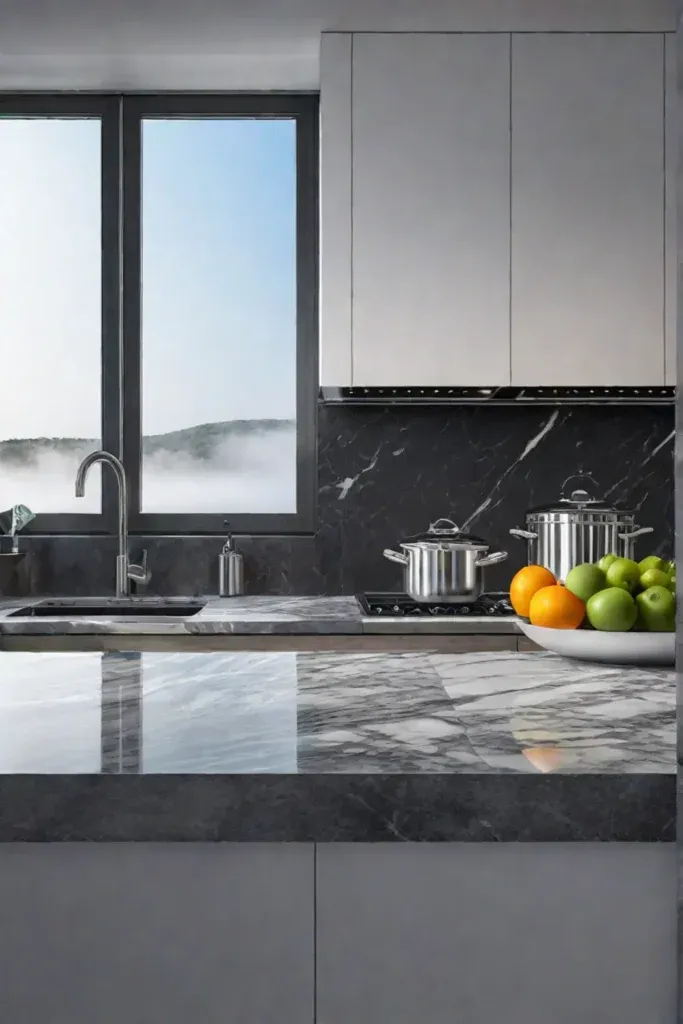 Marble countertops timeless elegance