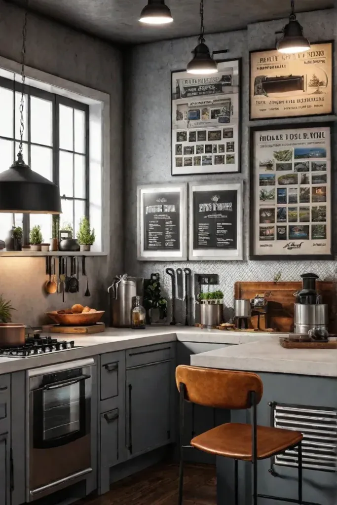 Metal grid wall display