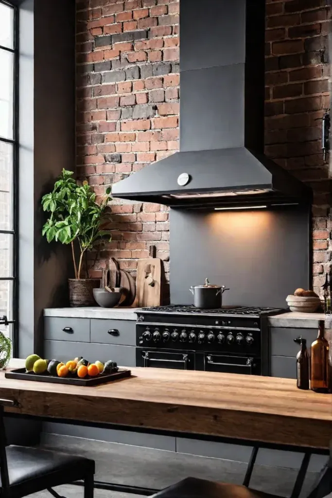Modern kitchen with sleek concrete finishes