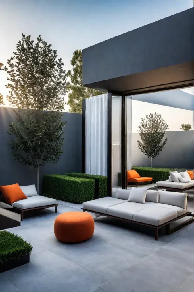 Modern privacy screens for backyard