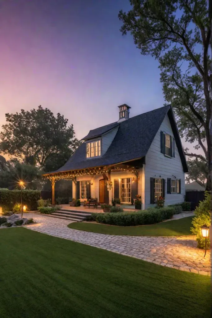 Multilayered backyard lighting