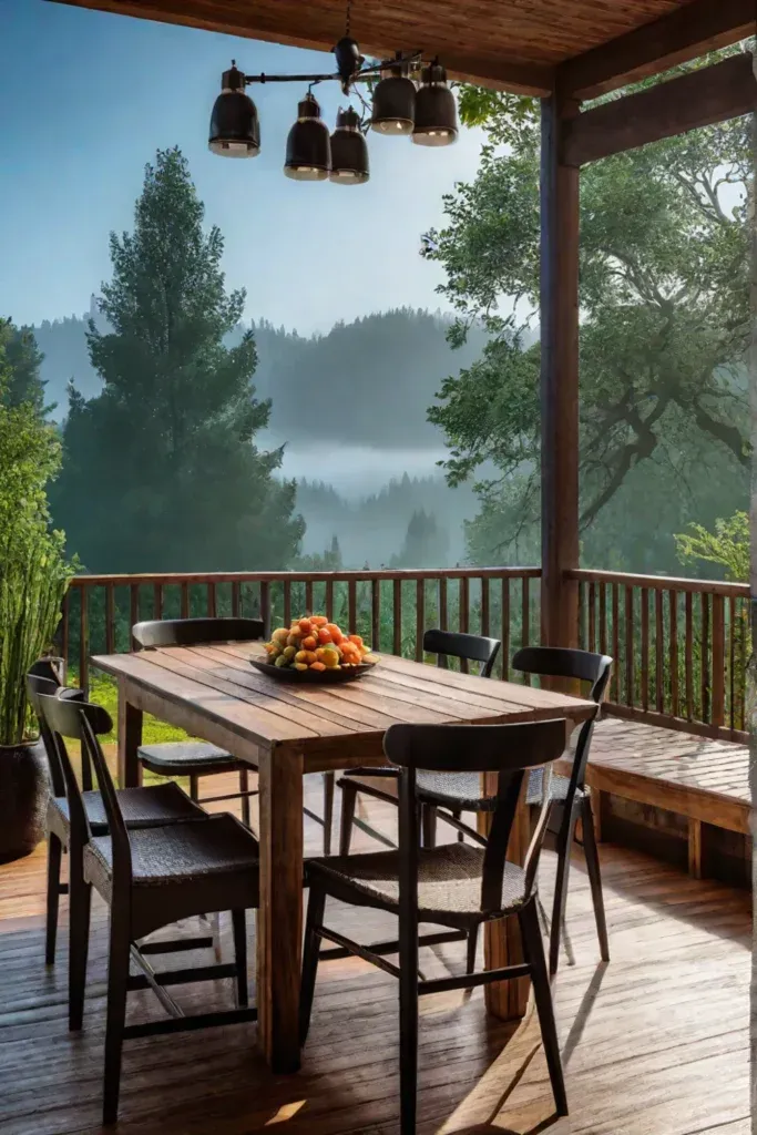 Outdoor dining porch