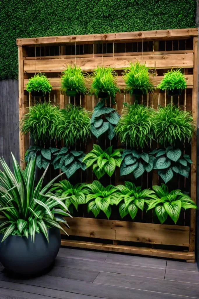 Pallet vertical garden