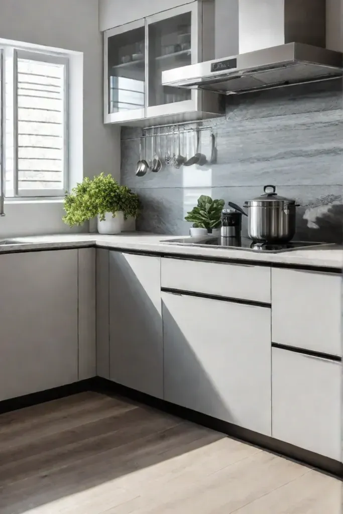 Small kitchen with a warm and inviting atmosphere