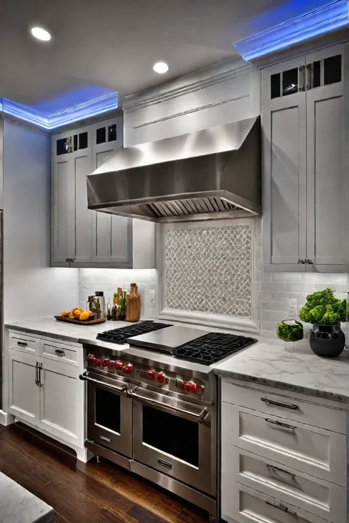 Traditional kitchen with efficient task lighting
