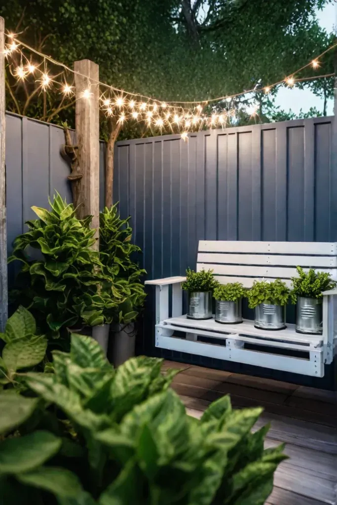 Whimsical backyard decor