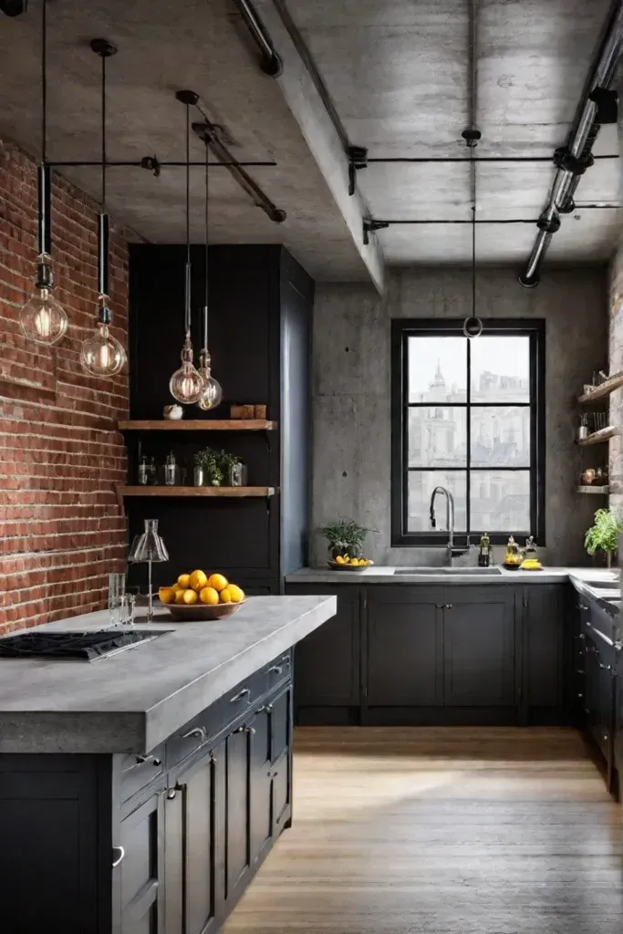 modern industrial kitchen