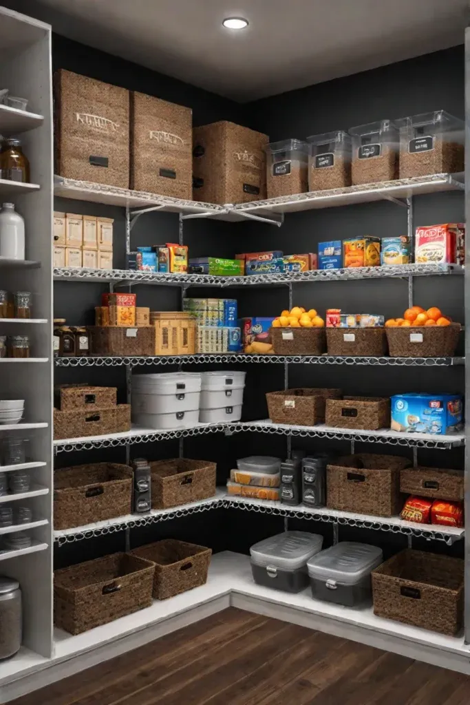 organized pantry baking supplies everyday essentials