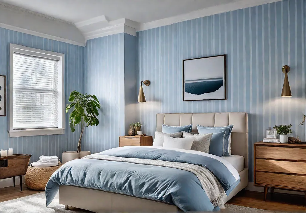 A cozy small bedroom bathed in natural light from a window Thefeat