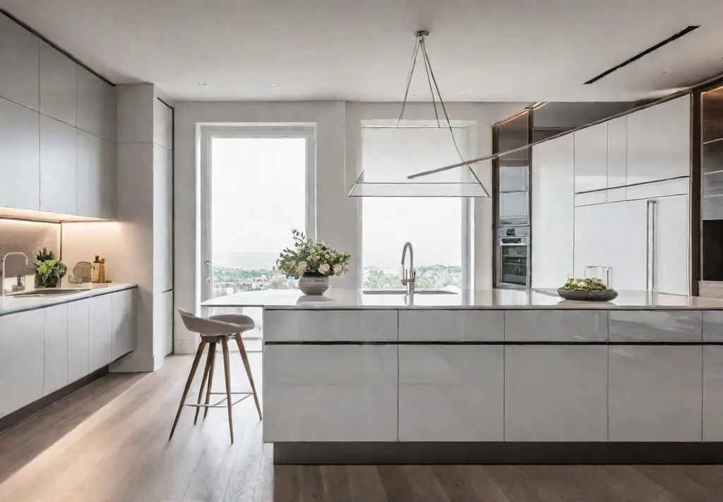 A bright and airy kitchen filled with natural light showcasing cabinets revampedfeat