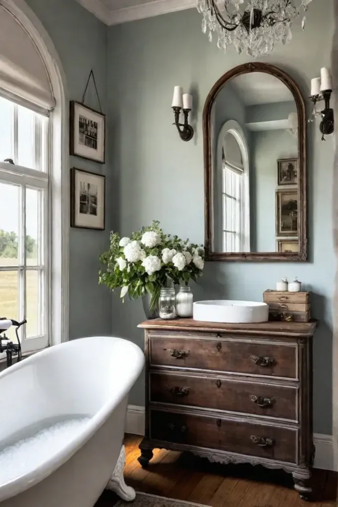 Bathroom with vintage charm