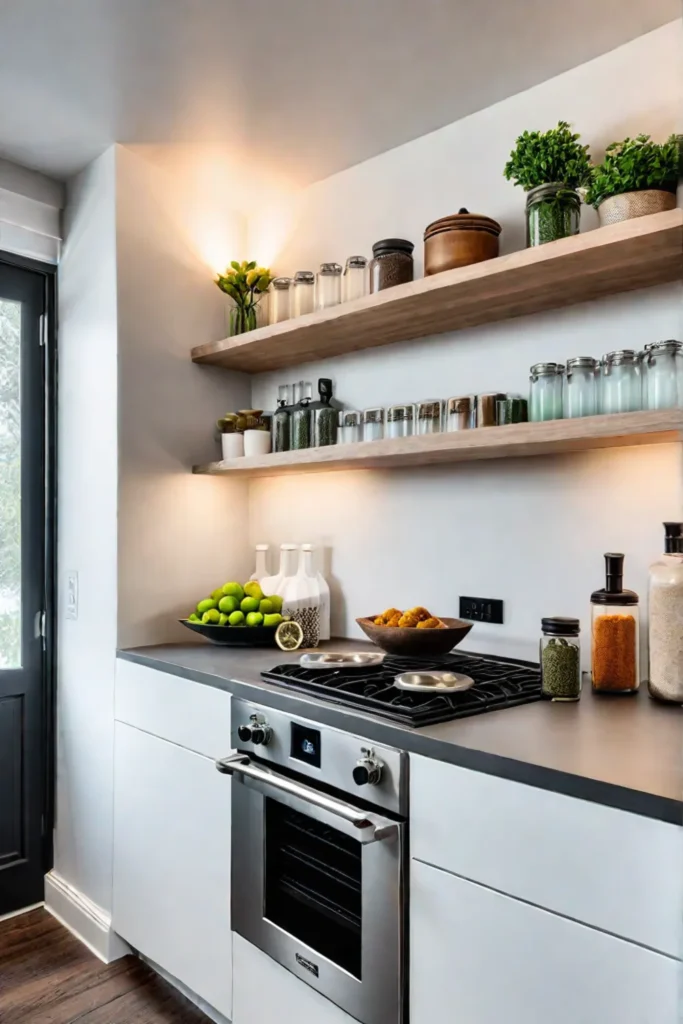 Charming and functional small kitchen design with a modern farmhouse touch