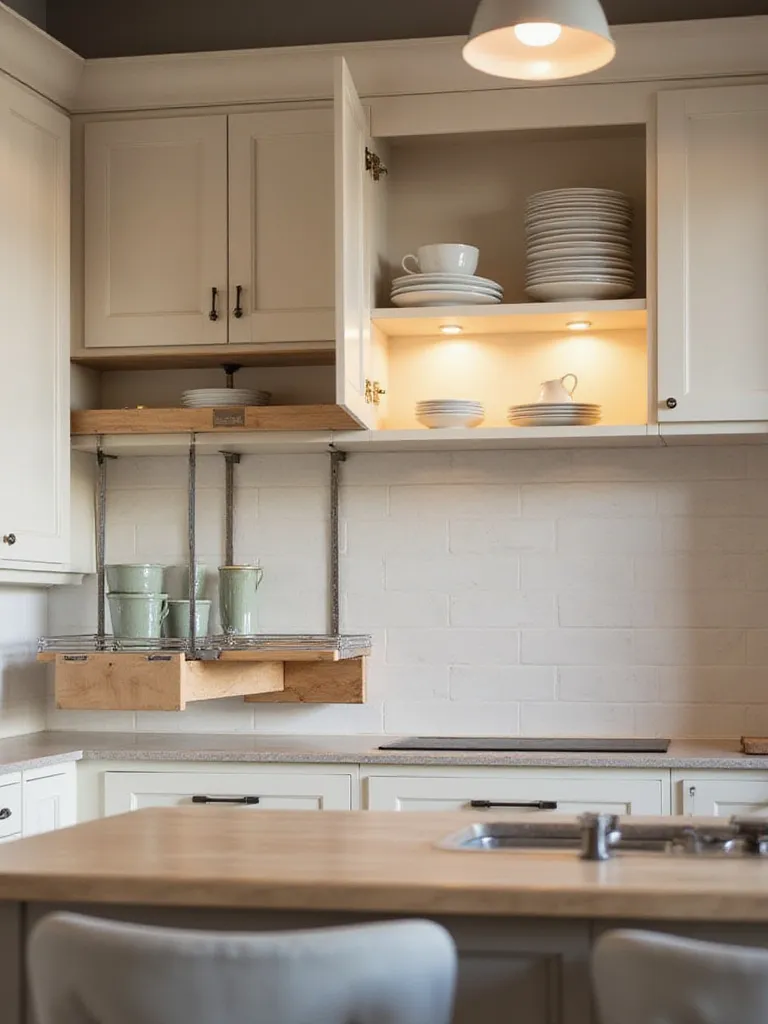 Optimized wall cabinet placement in a modern kitchen, showcasing accessibility and design.