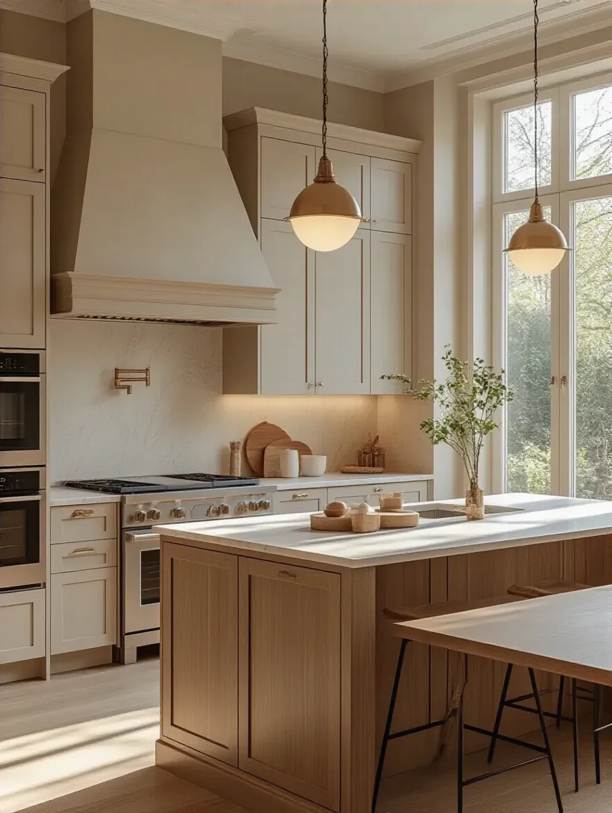 Professional kitchen design showcasing modern functionality and style.