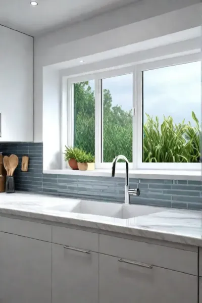 Small kitchen soft natural light